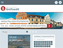 Tablet Screenshot of greifswald.de